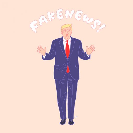 ドナルド・トランプ大統領のイラスト